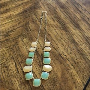 Green and tan necklace